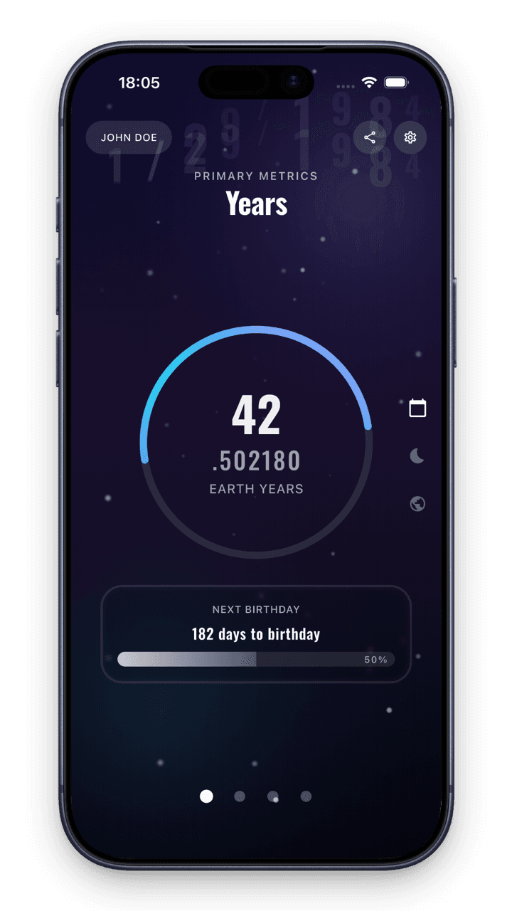 Astral Age app screens